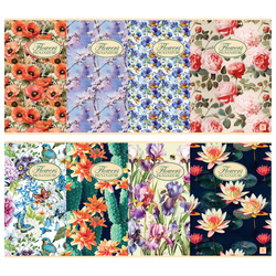 MAXIQUADERNO A4 40fg+2 80gr 5mm NATURE FLOWERS PIGNA