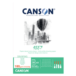 Blocco collato lato corto 1557 A3 30 fg. 180 gr. Canson