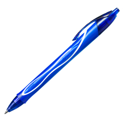 Scatola 12 penna sfera scatto Gelocity quick dry blu BICR