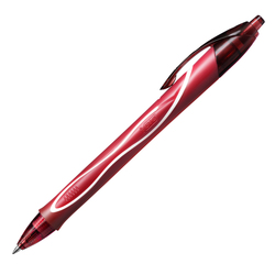 Scatola 12 penna sfera scatto Gelocity quick dry rosso BICR