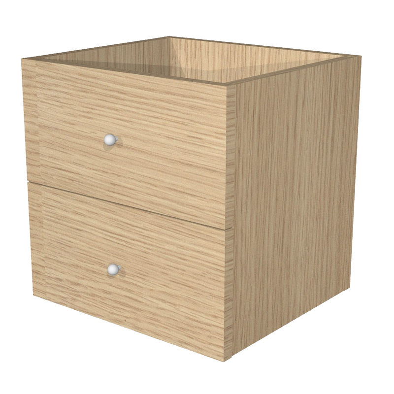 CASSETTIERA 2CASS. Rovere per LIBRERIA RAINBOW