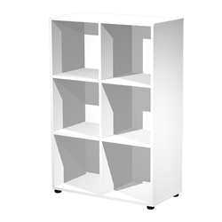 LIBRERIA 6 CASELLE 104x29,2cm-H69,8cm Rovere - RAINBOW