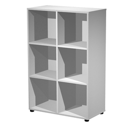 LIBRERIA 6 CASELLE a SCALARE 104x29,2cm-H103,9cm Rovere - RAINBOW