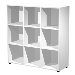 LIBRERIA 9 CASELLE 104x29,2cm-H103,9cm Rovere - RAINBOW