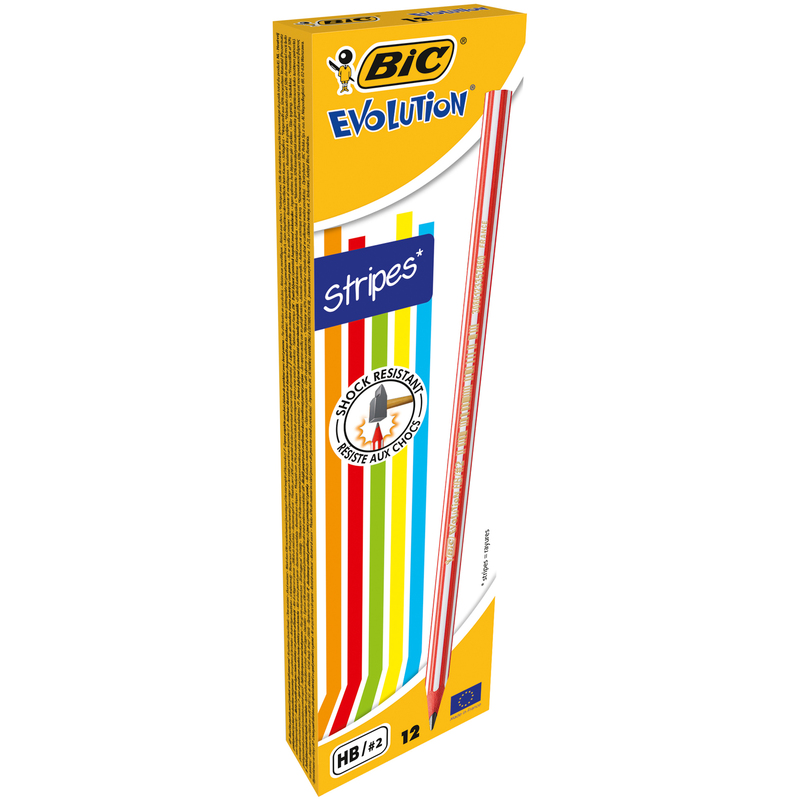 Scatola 12 matite Evolution Stripes BIC