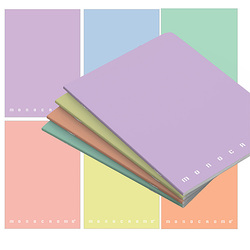 Maxiquaderno A4 80gr 40+2fg 4mm linea Pastel Monocromo Pigna