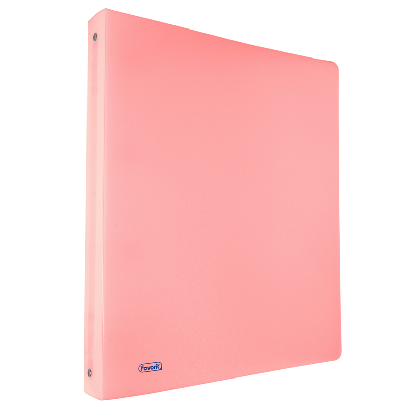 Raccoglitore PPL PASTEL rosa 22x30mm 4R dorso 15 Favorit