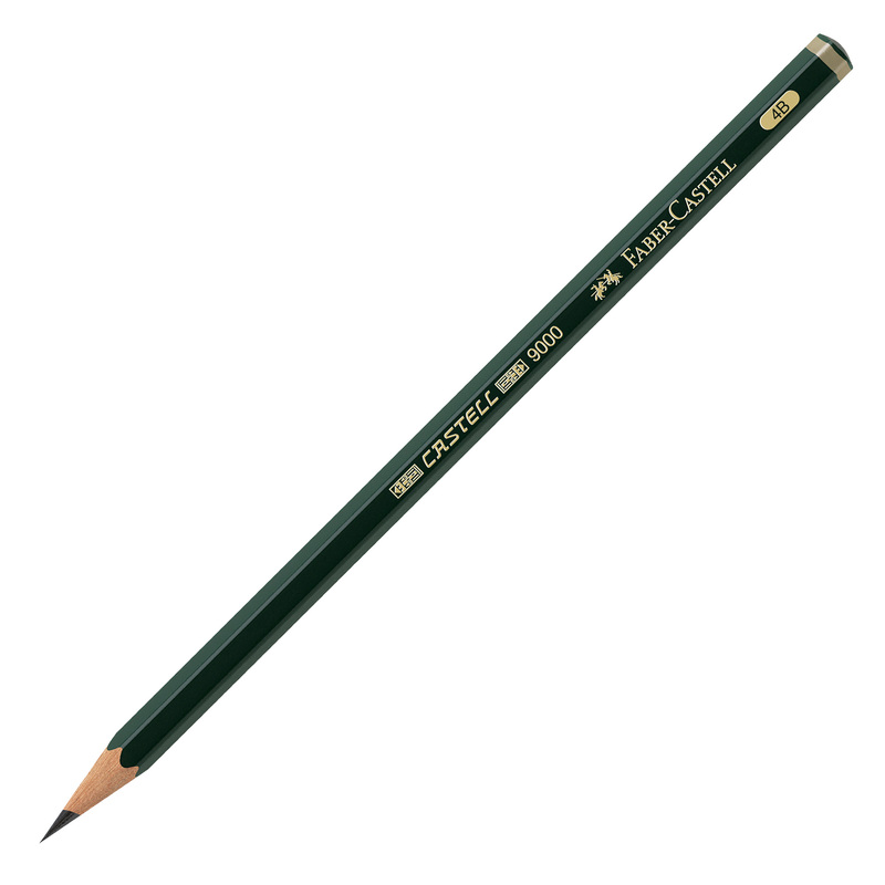 MATITA GRAFITE CASTELL 9000 4B esagonale FABER CASTELL