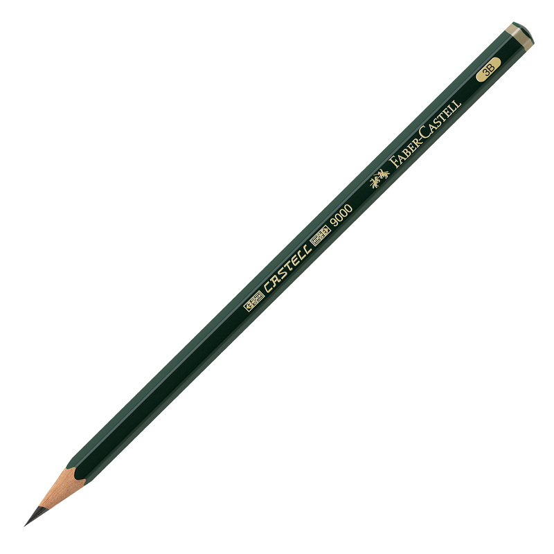 MATITA GRAFITE CASTELL 9000 3B esagonale FABER CASTELL
