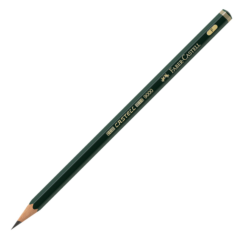 MATITA GRAFITE CASTELL 9000 F esagonale FABER CASTELL