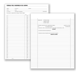 Registro verbali assemblee condominiali 80pag. 31x24
