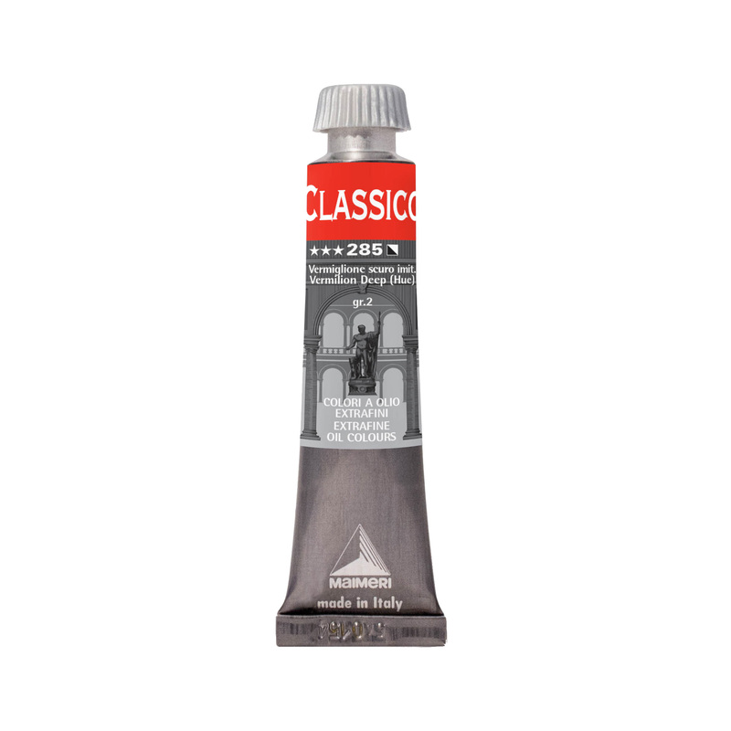 Colore a olio extrafine 20ml vermiglione scuro imitazione Maimeri