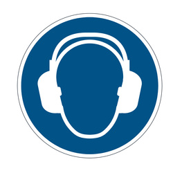 Pittogramma adesivo da terra "DPI Cuffie" D 43cm 1729 Durable