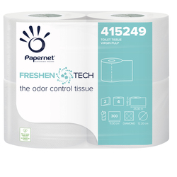 Pacco 4RT Carta igienica 2 veli 33,3mt 300 strappi Freshen Tech Papernet (delist