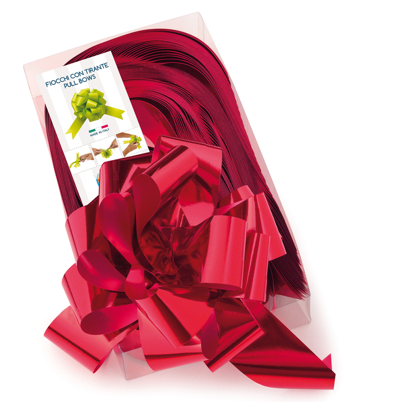 30 nastri strip metal 6870 50mm-D20cm colore rosso 07 Brizzolari