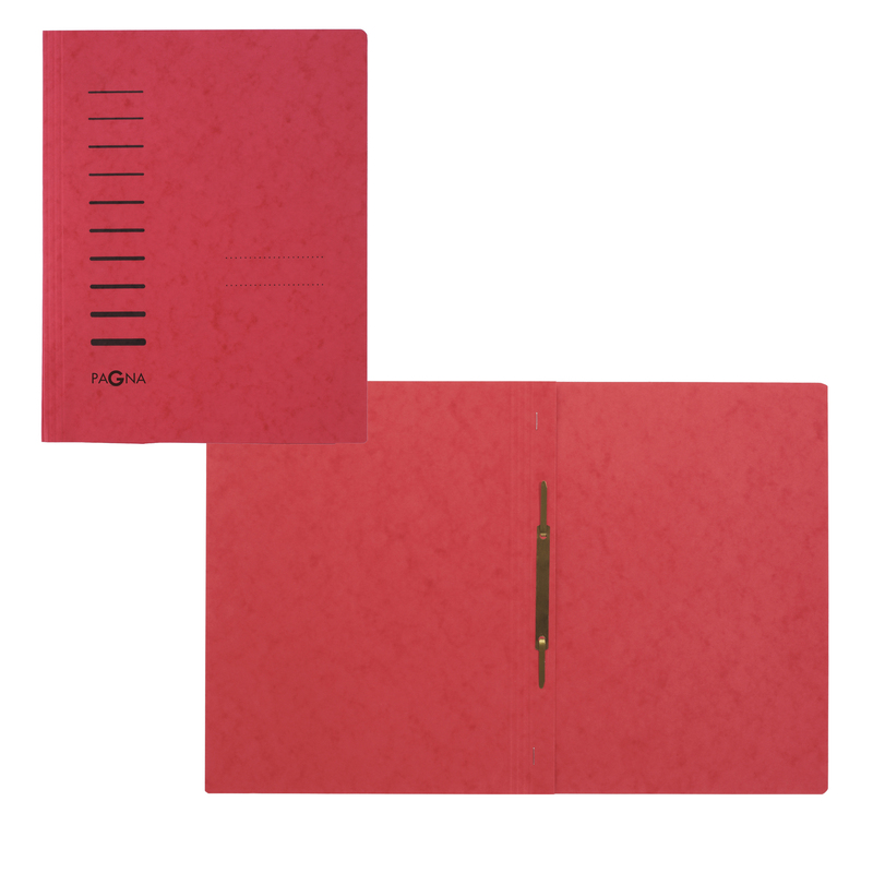 Cartellina rossa in cartone con pressino fermafogli A4 PAGNA