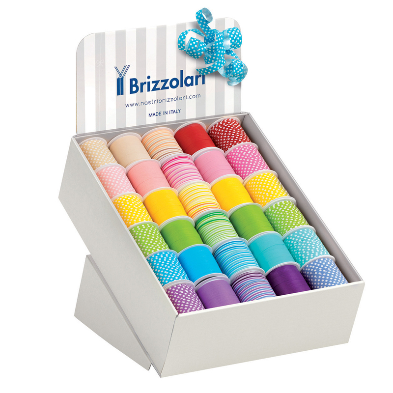 60 rocche nastro in polipropilene 10mmx10mt fantasie ass. primavera Brizzolari