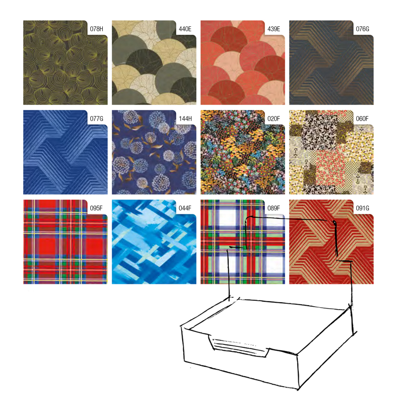 Scatola 100fg carta regalo Raso Classico 70X100cm Rex Sadoch