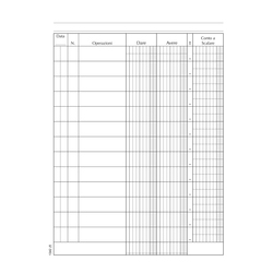 Registro Conto Corrente Banca 96pag. 21x15,5cm DU134200000 Data Ufficio