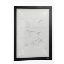 Cornice adesiva DuraframeR Wallpaper A4 21x29,7cm nero DURABLE