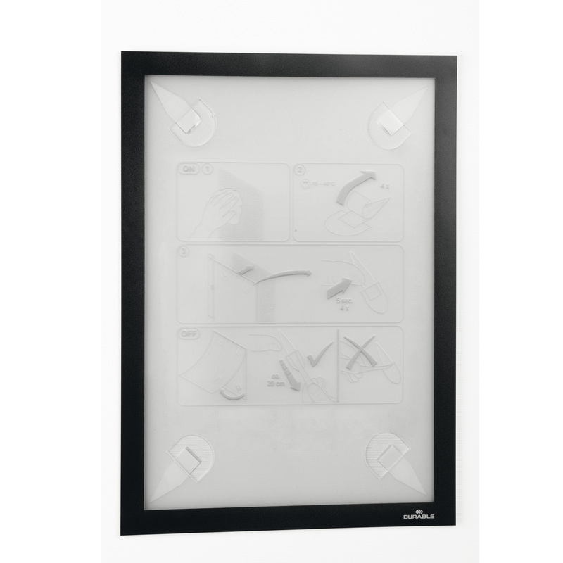 Cornice adesiva DuraframeR Wallpaper A4 21x29,7cm nero DURABLE