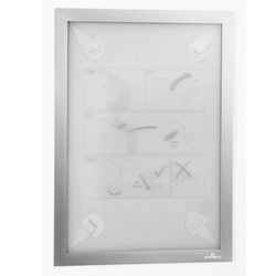 Cornice adesiva DuraframeR Wallpaper A4 21x29,7cm argento DURABLE