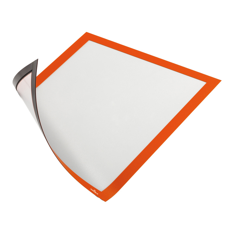 Cornice DuraframeR Magnetic A4 21x29,7cm arancio Durable