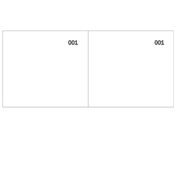 Blocco scontrino 2 sezioni 100copie num. bianco 5,8X13cm DU160000010 DU