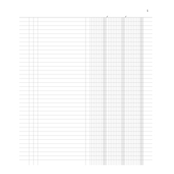 Registro inventari a 3 colonne 96pag.num.31x24,5cm DU135100000 DU