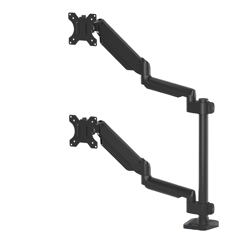 Braccio portamonitor doppio verticale Platinum Series Fellowes