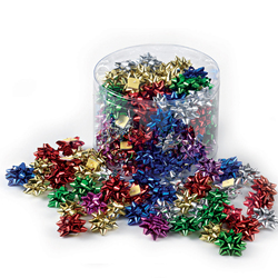 100 stelle nastro metal 6870 5mmxD2,5cm colori assortiti Brizzolari