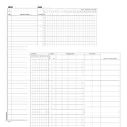 Registro Presenze Mensili 48pag. 31x24,5cm DU131301200 DU