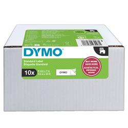 Value Pack 10 Nastri Dymo Tipo D1 (19mmX7mt) nero/bianco S0720830