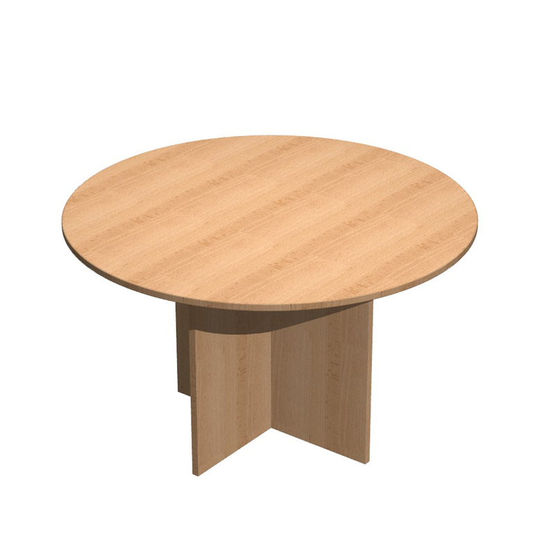 Tavolo riunioni 4 posti D120 x H72cm Faggio - EASY