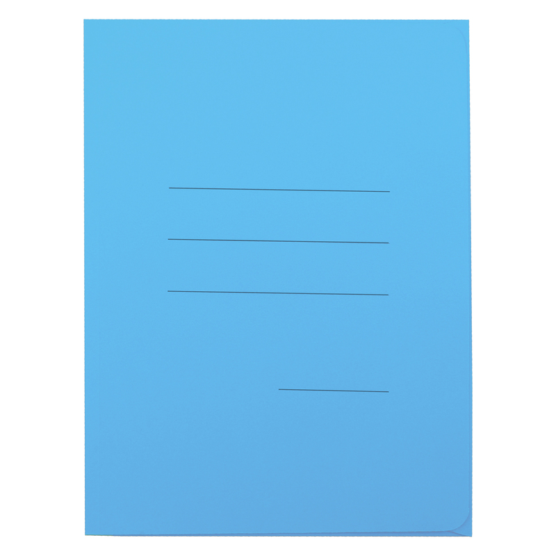 25 cartelline 3L pastello C/stampa rigatura celeste CARTEX BLASETTI