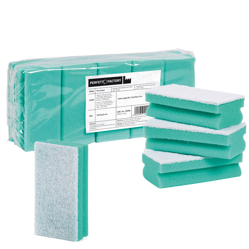 Pack 10 Spugne verde Pro Color PerfettoFactory