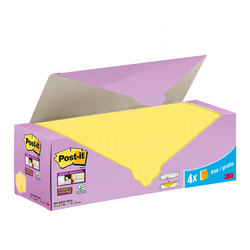 Cf. 20+4pz blocco 90fg.Post-itRSuper Sticky 76x76mm 654-SSCY-VP24 giallo Canary