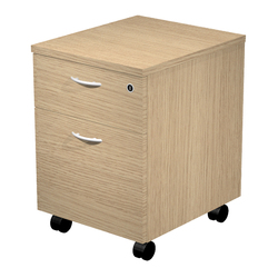 Cassettiera 1 cass.+ 1 classif. con ruote Rovere - EASY