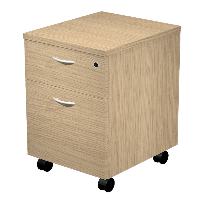 Cassettiera 1 cass.+ 1 classif. con ruote Rovere - EASY