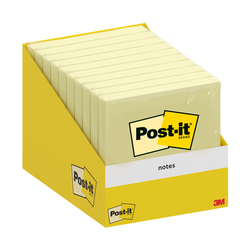 Cf. 10 blocchetti c/film 100fg Post-itR Notes 6820-CY-W10 76x76mm giallo canary