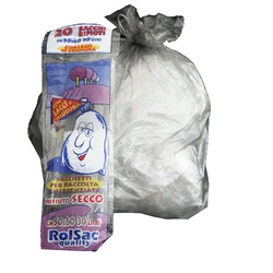 20 Sacchi grigio trasp.50x60cm 30Lt 16mic Rolsac