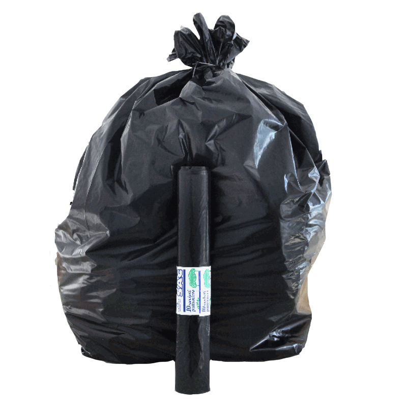 10 Sacchi nero 70x110cm 110Lt 22mic Rolsac
