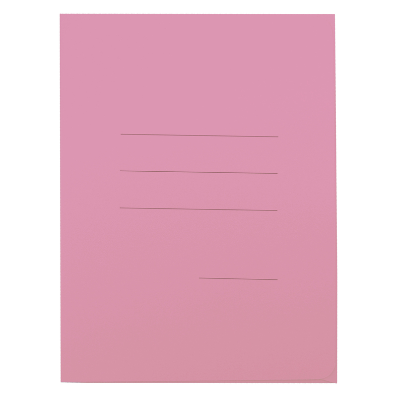 25 cartelline 3L pastello C/stampa rigatura rosa CARTEX BLASETTI