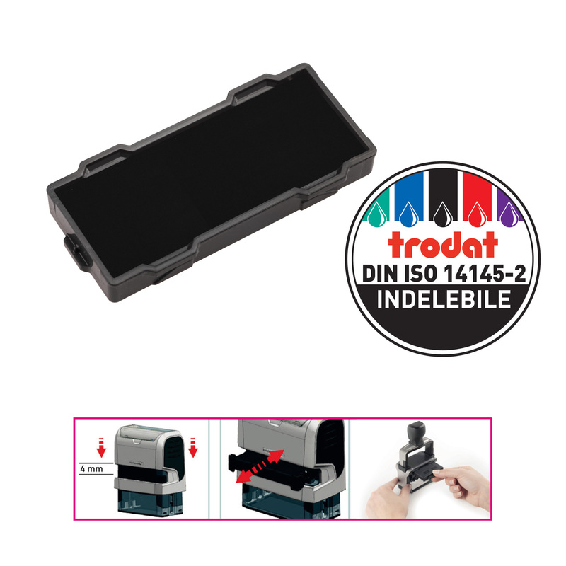 Blister da 3 tamponi 6/9511 nero Trodat