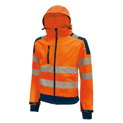 Giacca Softshell alta visibilitA' Miky arancio fluo Taglia L U-Power (Delist)