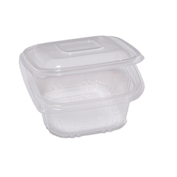 Pack 50 contenitori in PP coperchio incernierato 12x12cm H5,5cm Europack QC0-375