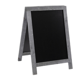 Lavagna Nature 85x54,5x44cm legno grigio SANDWICH Securit