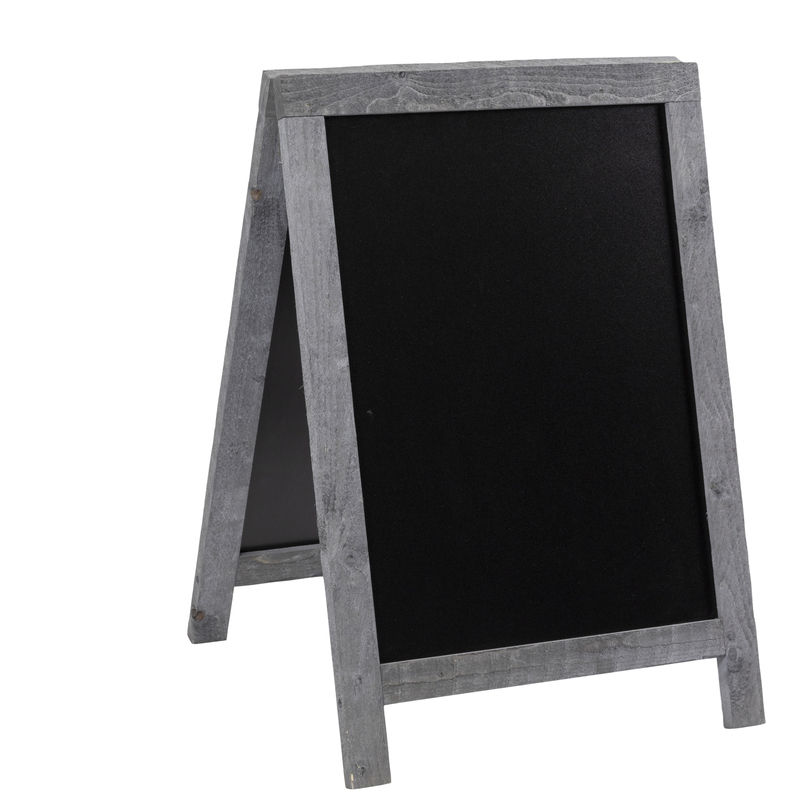 Lavagna Nature 85x54,5x44cm legno grigio SANDWICH Securit
