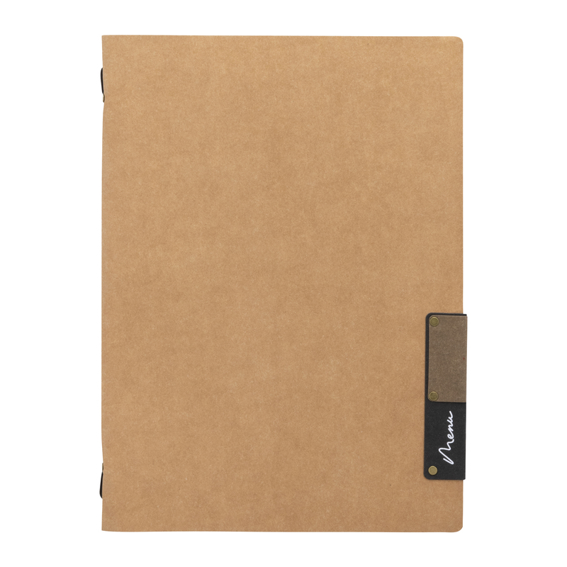 Porta MenU' A4-24,5x34cm Beige Nature con 1 INSERTO DOPPIO