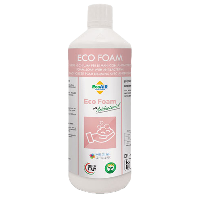 Sapone igienizzante mousse EcoFoam 1Lt per dispenser a schiuma